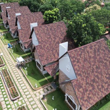 Onduvilla shaded brown for tropical garden