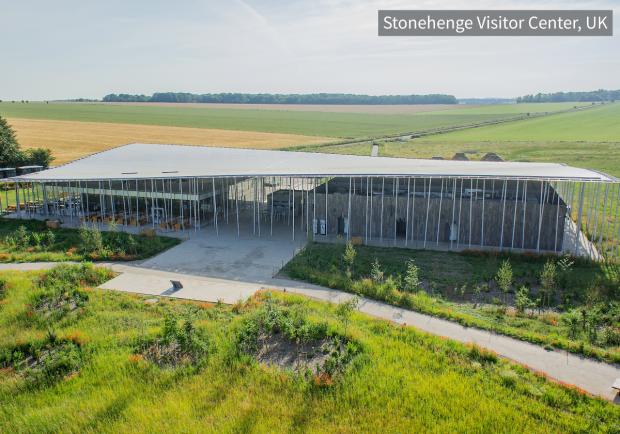 Stonehenge Visitor Center UK - Evalon waterproofing membrane