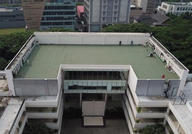 Bituline Tropica TP40M green terrace project 2