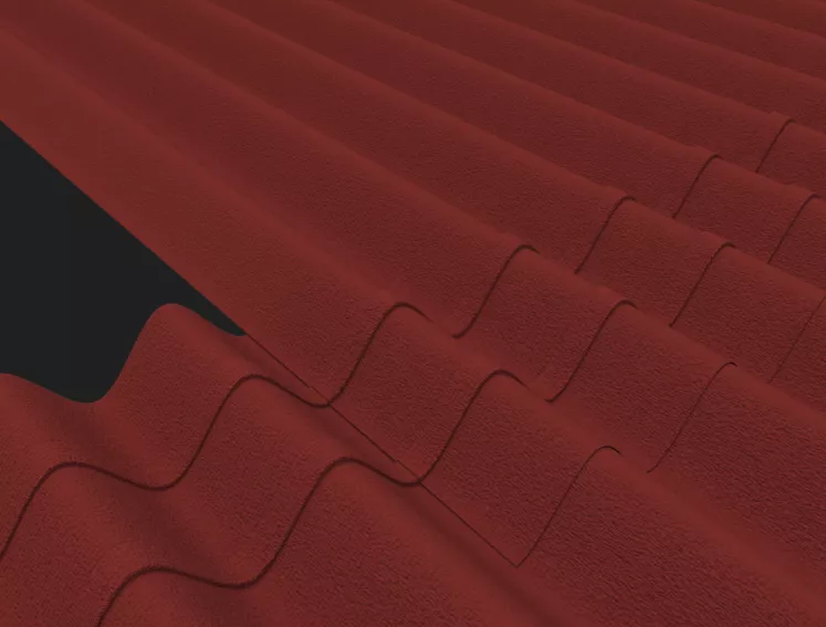 The embossed lines on some products of Onduline