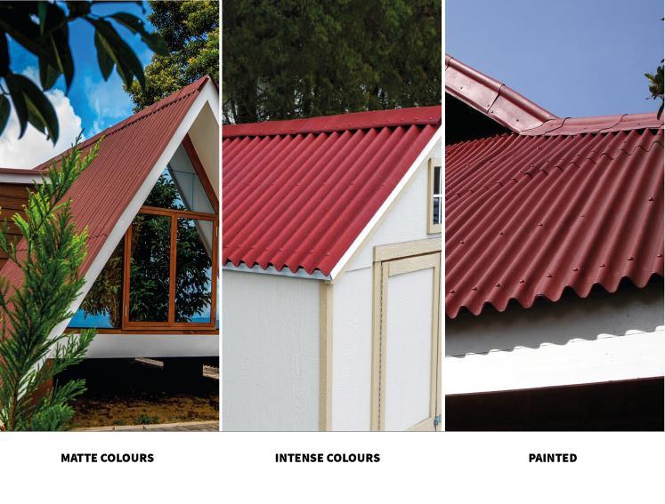 Onduline roofing solutions have different colors to meet your preferences