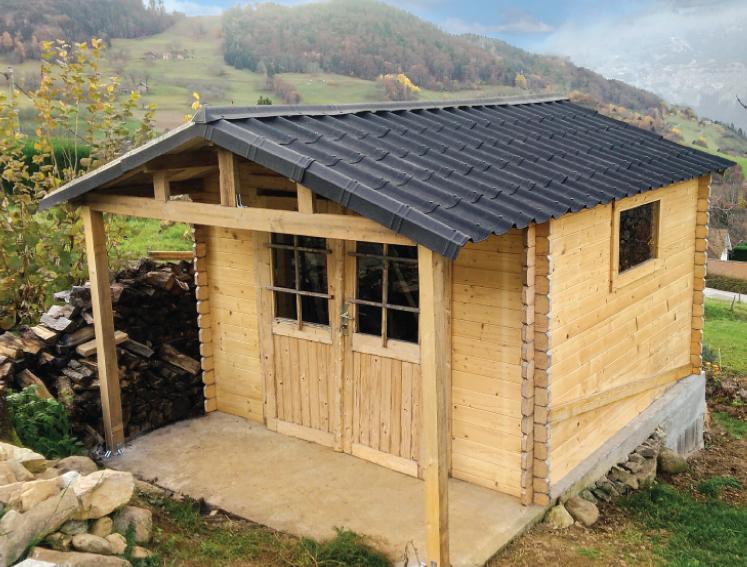 Medium Garden Shed Annexe Onduvilla tiles