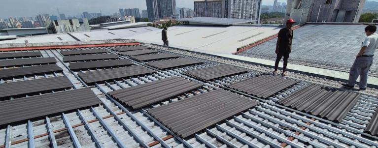 Over-roofing project in Malaysia